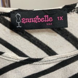 Annabelle Tops - Annabelle white & black stripped shirt Annabelle Tops - Annabelle white & black stripped shirt
